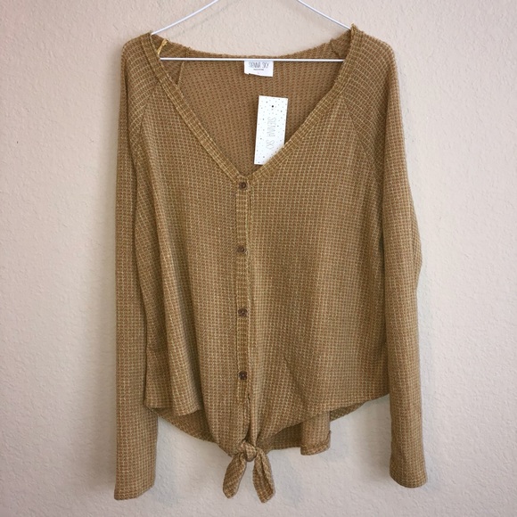 Sienna Sky Tops - Sienna Sky Long Sleeve Button Down Top NWT
